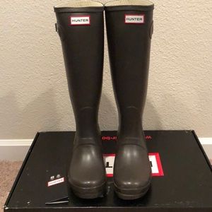 Hunter Rain Boots Chocolate Tall Original